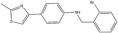 N-[(2-bromophenyl)methyl]-4-(2-methyl-1,3-thiazol-4-yl)aniline 구조식 이미지