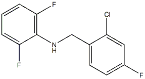 N-[(2-chloro-4-fluorophenyl)methyl]-2,6-difluoroaniline 구조식 이미지