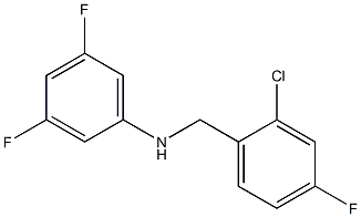 N-[(2-chloro-4-fluorophenyl)methyl]-3,5-difluoroaniline Structure