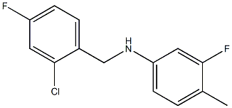 N-[(2-chloro-4-fluorophenyl)methyl]-3-fluoro-4-methylaniline 구조식 이미지
