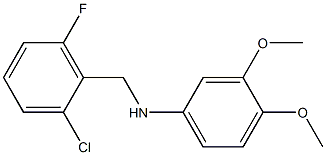 N-[(2-chloro-6-fluorophenyl)methyl]-3,4-dimethoxyaniline Structure