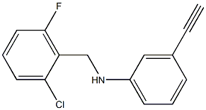 N-[(2-chloro-6-fluorophenyl)methyl]-3-ethynylaniline Structure