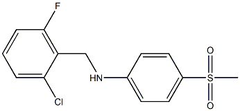 N-[(2-chloro-6-fluorophenyl)methyl]-4-methanesulfonylaniline 구조식 이미지