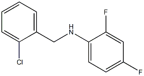 N-[(2-chlorophenyl)methyl]-2,4-difluoroaniline 구조식 이미지