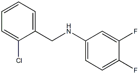 N-[(2-chlorophenyl)methyl]-3,4-difluoroaniline 구조식 이미지