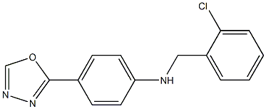 N-[(2-chlorophenyl)methyl]-4-(1,3,4-oxadiazol-2-yl)aniline Structure