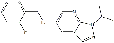 N-[(2-fluorophenyl)methyl]-1-(propan-2-yl)-1H-pyrazolo[3,4-b]pyridin-5-amine 구조식 이미지