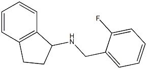 N-[(2-fluorophenyl)methyl]-2,3-dihydro-1H-inden-1-amine 구조식 이미지