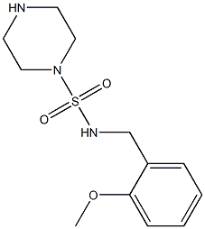 N-[(2-methoxyphenyl)methyl]piperazine-1-sulfonamide 구조식 이미지