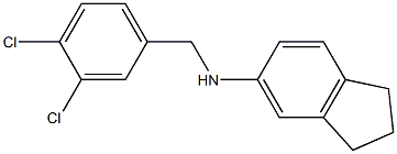 N-[(3,4-dichlorophenyl)methyl]-2,3-dihydro-1H-inden-5-amine 구조식 이미지