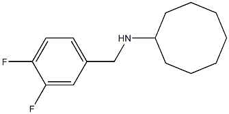 N-[(3,4-difluorophenyl)methyl]cyclooctanamine 구조식 이미지