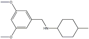 N-[(3,5-dimethoxyphenyl)methyl]-4-methylcyclohexan-1-amine 구조식 이미지