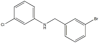 N-[(3-bromophenyl)methyl]-3-chloroaniline Structure