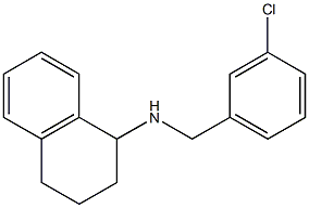 N-[(3-chlorophenyl)methyl]-1,2,3,4-tetrahydronaphthalen-1-amine 구조식 이미지
