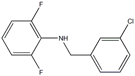 N-[(3-chlorophenyl)methyl]-2,6-difluoroaniline 구조식 이미지