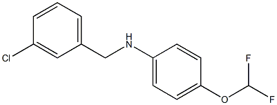 N-[(3-chlorophenyl)methyl]-4-(difluoromethoxy)aniline Structure