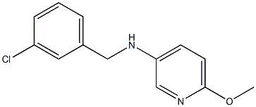 N-[(3-chlorophenyl)methyl]-6-methoxypyridin-3-amine Structure