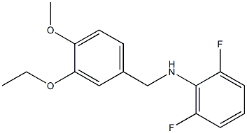 N-[(3-ethoxy-4-methoxyphenyl)methyl]-2,6-difluoroaniline 구조식 이미지