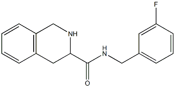 N-[(3-fluorophenyl)methyl]-1,2,3,4-tetrahydroisoquinoline-3-carboxamide 구조식 이미지