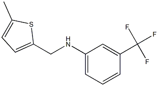 N-[(5-methylthiophen-2-yl)methyl]-3-(trifluoromethyl)aniline 구조식 이미지