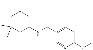 N-[(6-methoxypyridin-3-yl)methyl]-3,3,5-trimethylcyclohexan-1-amine 구조식 이미지