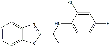 N-[1-(1,3-benzothiazol-2-yl)ethyl]-2-chloro-4-fluoroaniline Structure