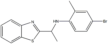 N-[1-(1,3-benzothiazol-2-yl)ethyl]-4-bromo-2-methylaniline 구조식 이미지