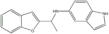 N-[1-(1-benzofuran-2-yl)ethyl]-1H-indol-5-amine 구조식 이미지