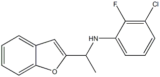 N-[1-(1-benzofuran-2-yl)ethyl]-3-chloro-2-fluoroaniline 구조식 이미지