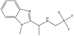 N-[1-(1-methyl-1H-benzimidazol-2-yl)ethyl]-N-(2,2,2-trifluoroethyl)amine Structure