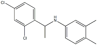 N-[1-(2,4-dichlorophenyl)ethyl]-3,4-dimethylaniline 구조식 이미지