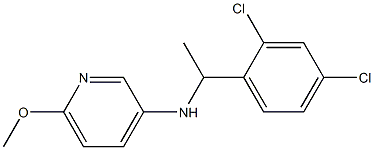 N-[1-(2,4-dichlorophenyl)ethyl]-6-methoxypyridin-3-amine Structure