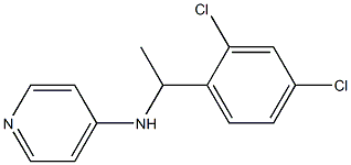 N-[1-(2,4-dichlorophenyl)ethyl]pyridin-4-amine 구조식 이미지