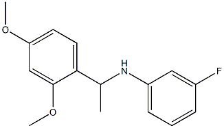 N-[1-(2,4-dimethoxyphenyl)ethyl]-3-fluoroaniline 구조식 이미지