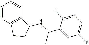 N-[1-(2,5-difluorophenyl)ethyl]-2,3-dihydro-1H-inden-1-amine 구조식 이미지