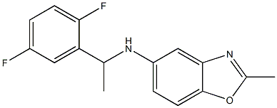 N-[1-(2,5-difluorophenyl)ethyl]-2-methyl-1,3-benzoxazol-5-amine 구조식 이미지