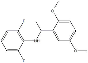 N-[1-(2,5-dimethoxyphenyl)ethyl]-2,6-difluoroaniline Structure
