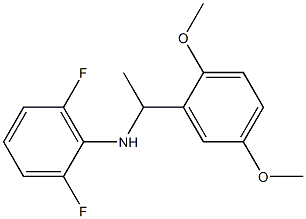 N-[1-(2,5-dimethoxyphenyl)ethyl]-2,6-difluoroaniline 구조식 이미지