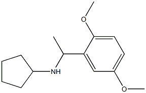 N-[1-(2,5-dimethoxyphenyl)ethyl]cyclopentanamine Structure