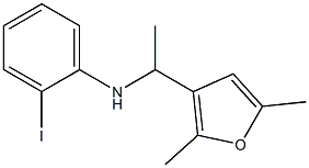 N-[1-(2,5-dimethylfuran-3-yl)ethyl]-2-iodoaniline 구조식 이미지