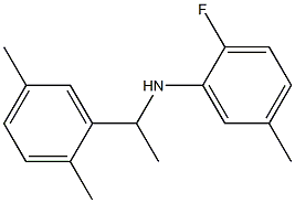 N-[1-(2,5-dimethylphenyl)ethyl]-2-fluoro-5-methylaniline Structure