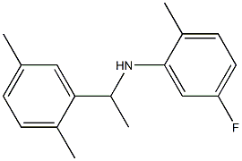 N-[1-(2,5-dimethylphenyl)ethyl]-5-fluoro-2-methylaniline Structure