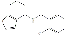 N-[1-(2-chlorophenyl)ethyl]-4,5,6,7-tetrahydro-1-benzofuran-4-amine 구조식 이미지