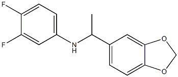 N-[1-(2H-1,3-benzodioxol-5-yl)ethyl]-3,4-difluoroaniline 구조식 이미지