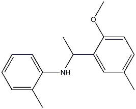 N-[1-(2-methoxy-5-methylphenyl)ethyl]-2-methylaniline 구조식 이미지