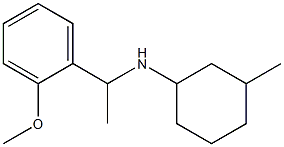 N-[1-(2-methoxyphenyl)ethyl]-3-methylcyclohexan-1-amine 구조식 이미지