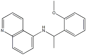 N-[1-(2-methoxyphenyl)ethyl]quinolin-5-amine Structure