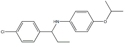 N-[1-(4-chlorophenyl)propyl]-4-(propan-2-yloxy)aniline 구조식 이미지