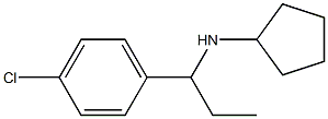 N-[1-(4-chlorophenyl)propyl]cyclopentanamine Structure