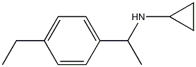 N-[1-(4-ethylphenyl)ethyl]cyclopropanamine Structure